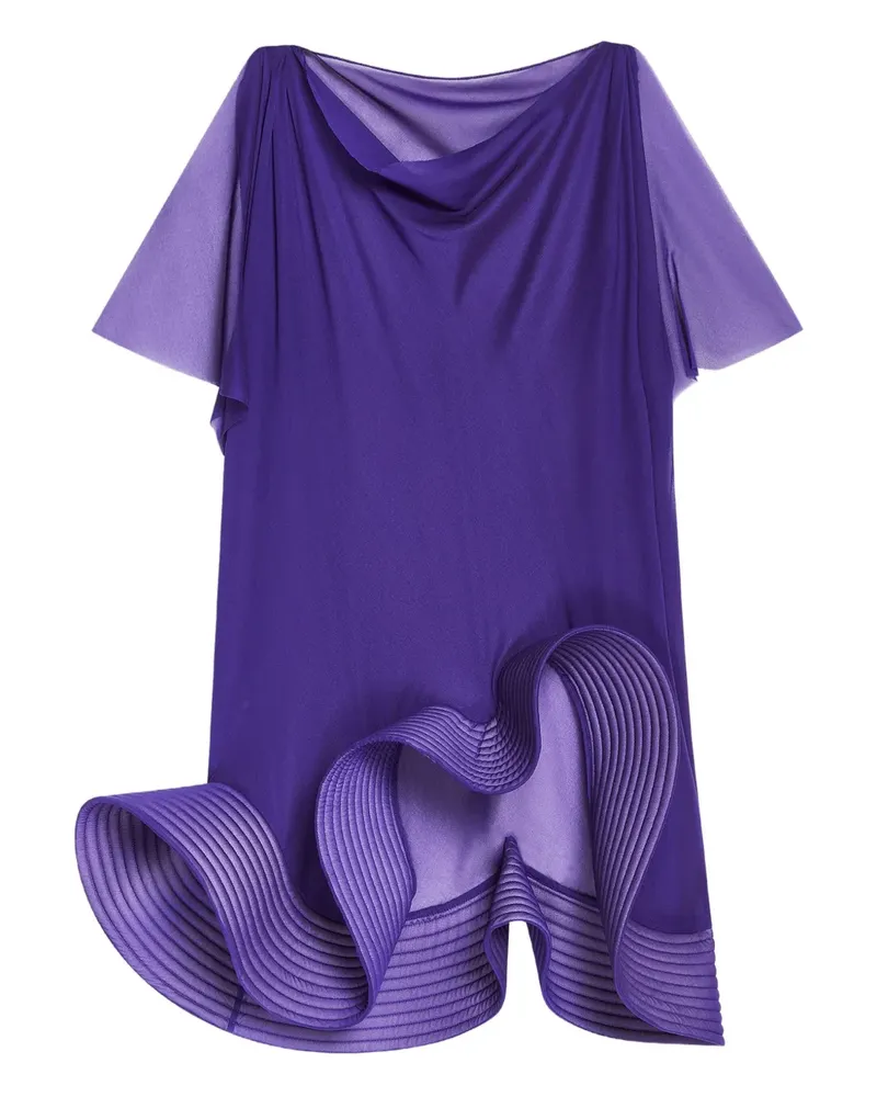 Dries van Noten Gerüschtes Design-Top - Violett Violett