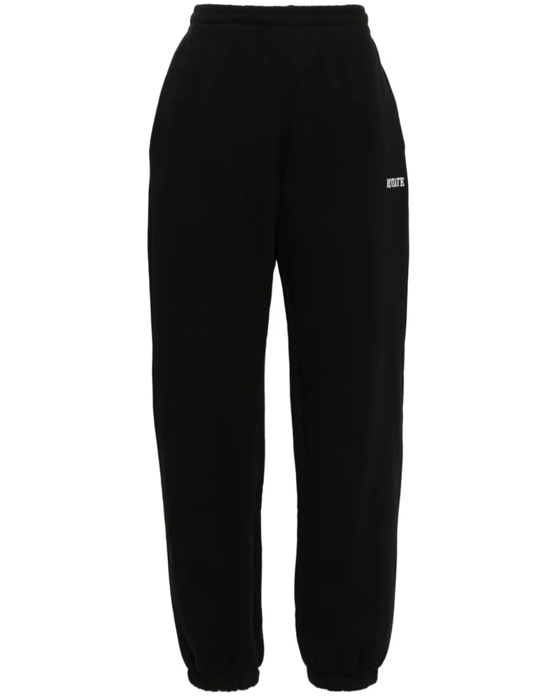 ROTATE Birger Christensen Jogginghose mit Logo-Stickerei - Schwarz Schwarz