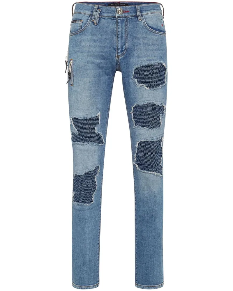 Philipp Plein Rock Star Skinny-Jeans - Blau Blau