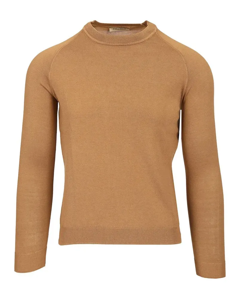 Al Duca D’Aosta 1902 ribbed-trim raglan-sleeve sweater - Braun Braun