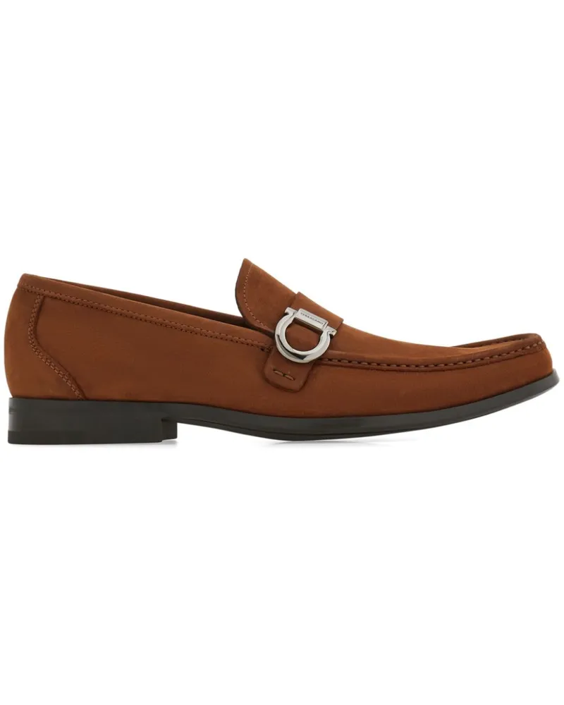 Ferragamo Loafer mit Gancini-Schild - Braun Braun