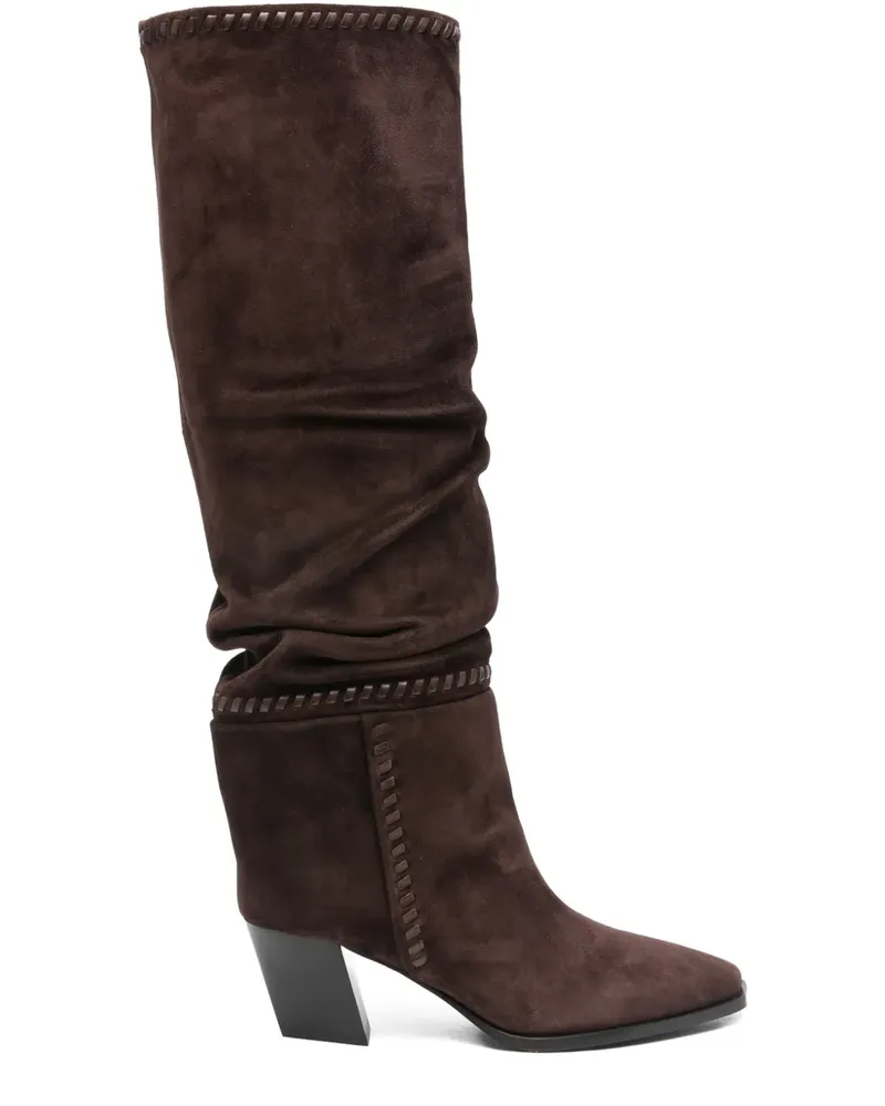 Jimmy Choo Hart Stitch Stiefel mit Absatz 60mm - Braun Braun