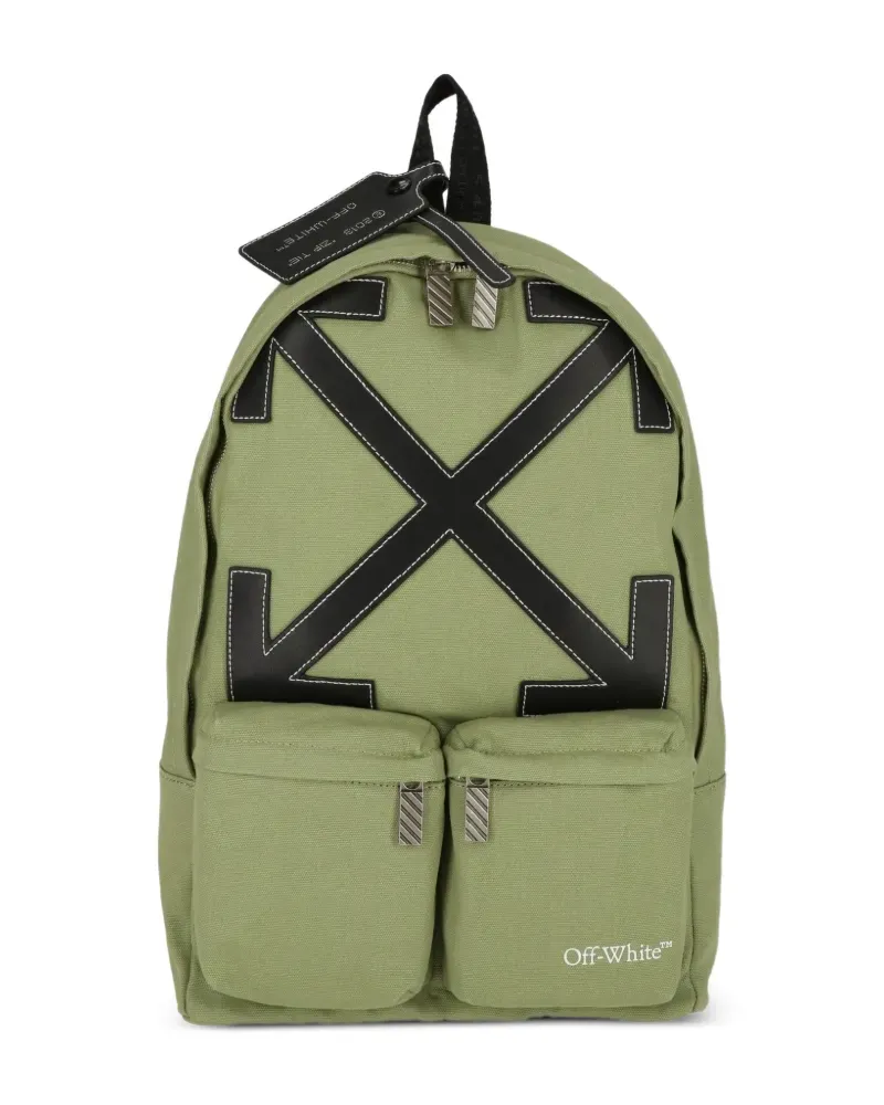 OFF-WHITE Arrows-motif backpack - Grün Grün