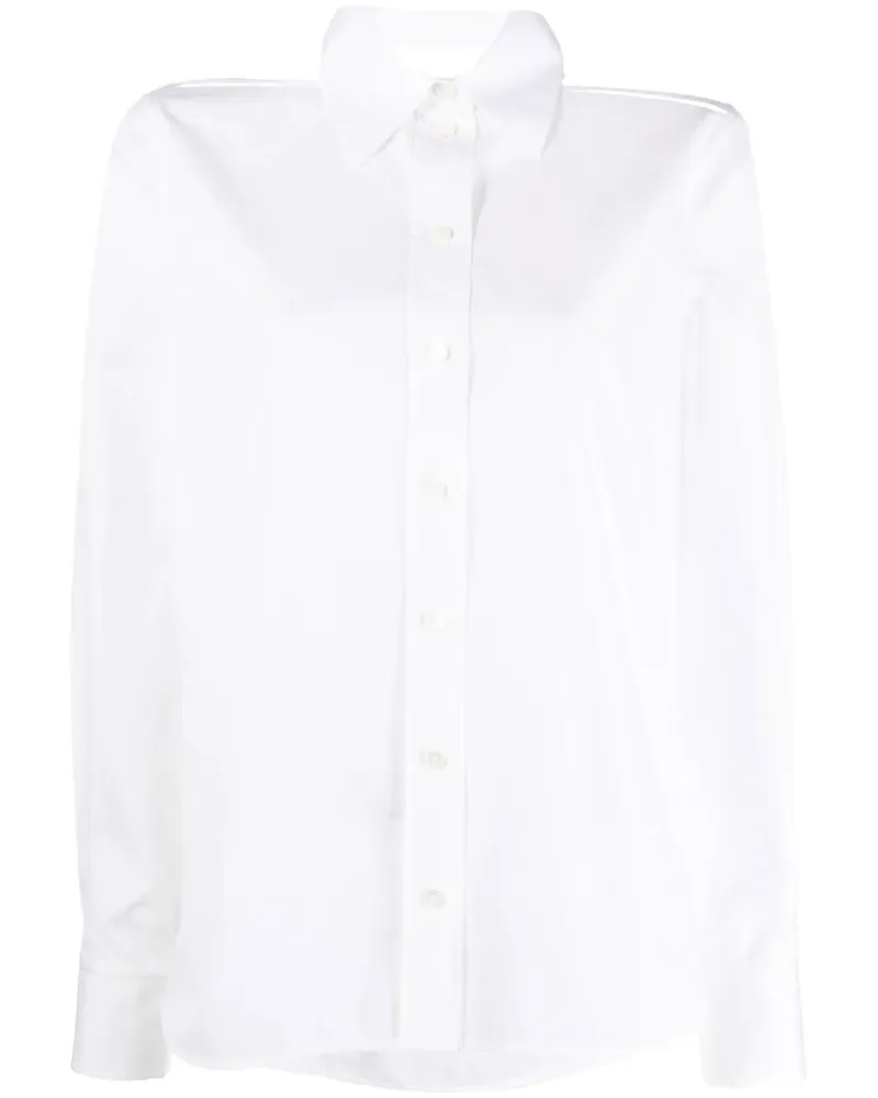 Helmut Lang Hemd mit Cut-Outs - Weiß Weiß