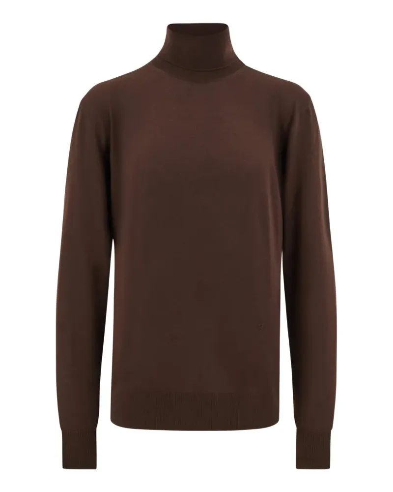 Ferragamo Pullover mit Stehkragen - Braun Braun