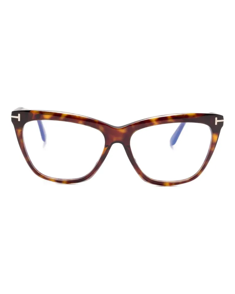 Tom Ford Klassische Cat-Eye-Brille - Braun Braun