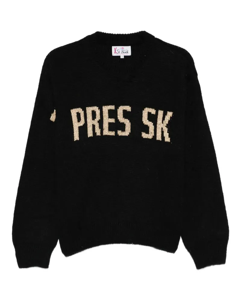 MC2 Saint Barth letter crew-neck sweater - Schwarz Schwarz