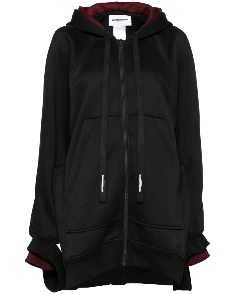 Melitta Baumeister Lange Kapuzenjacke - Schwarz Schwarz