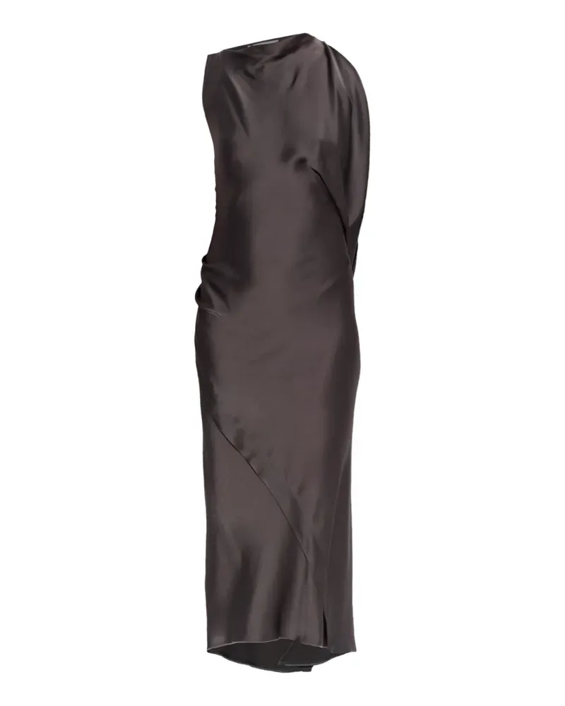 Victoria Beckham Asymmetrisches Kyra Kleid mit Rüschen - Grau Grau