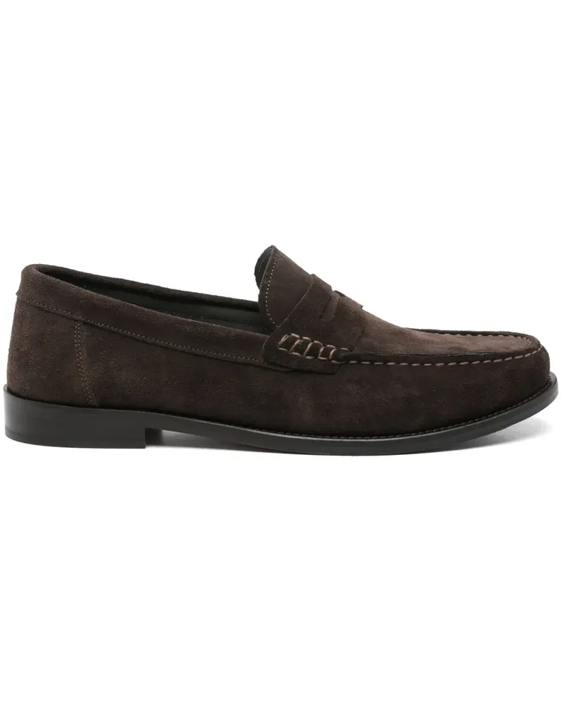 Corneliani Loafer aus Wildleder - Braun Braun