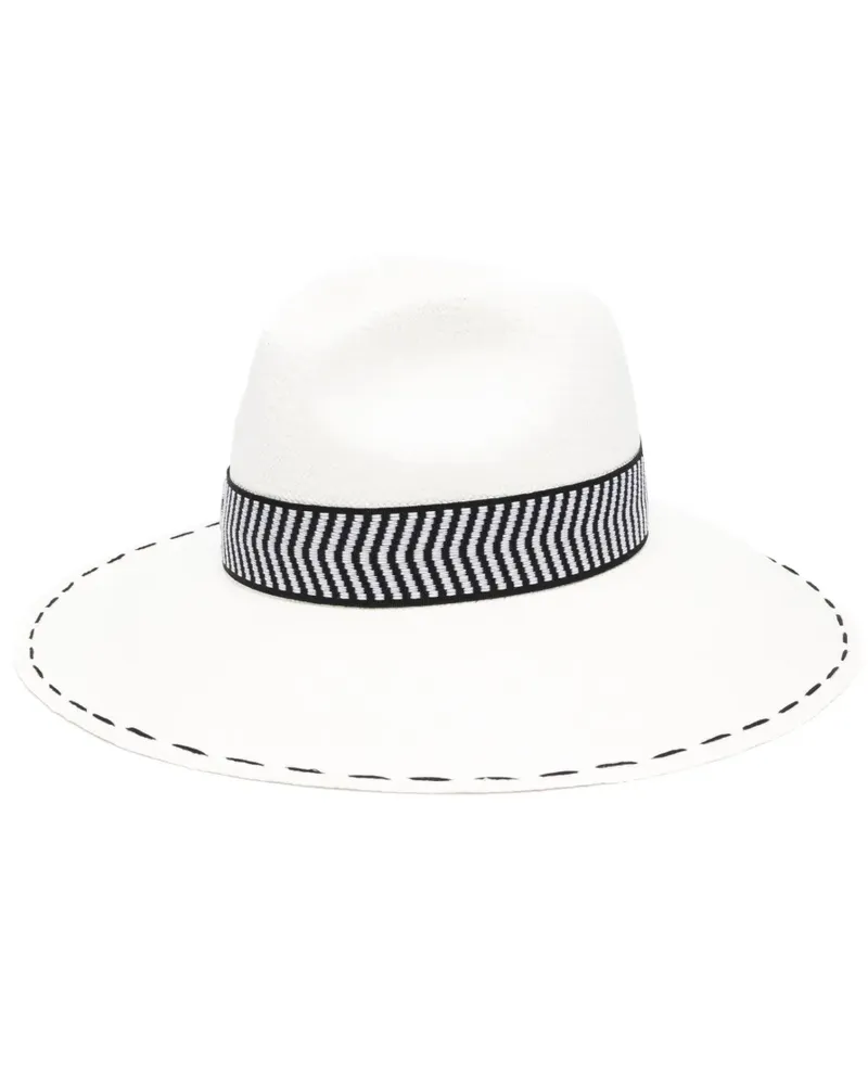 Borsalino Sophie Fedora - Weiß Weiß