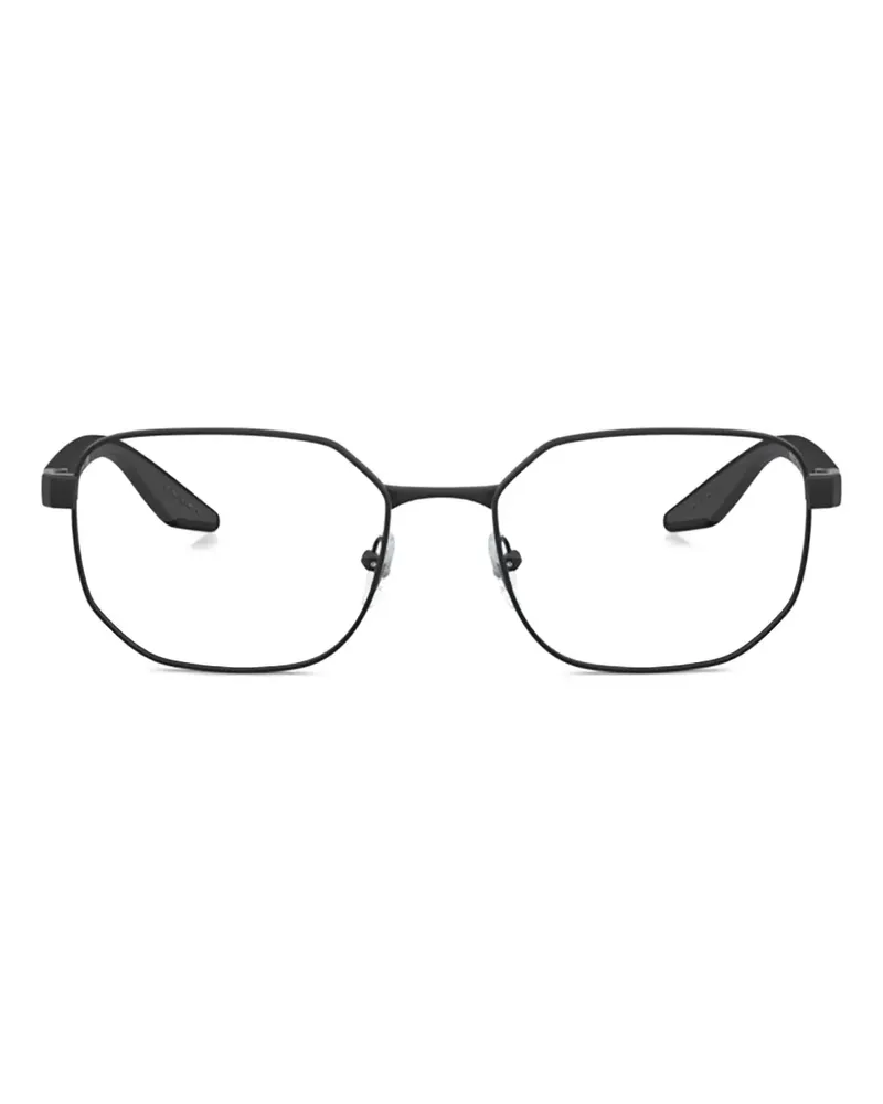 Prada PS50QV Brille mit geometrischen Gestell - Schwarz Schwarz