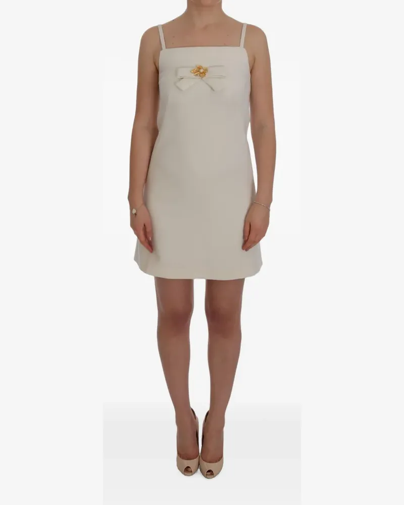 Dolce & Gabbana Kleid mit Schleife - Weiß Weiß