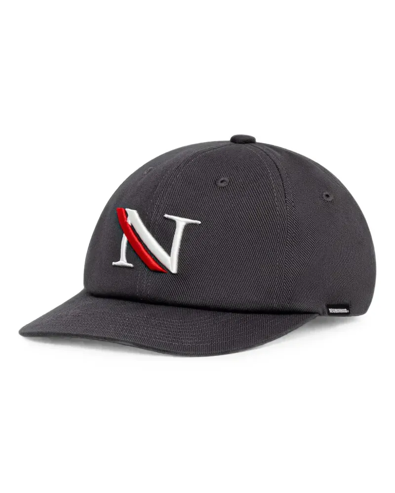 Neighborhood logo-embroidered baseball cap - Grau Grau