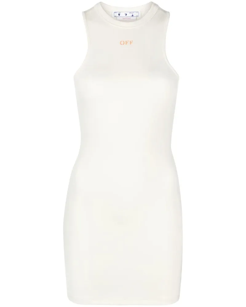 OFF-WHITE Elegant Rowing Minikleid - Weiß Weiß