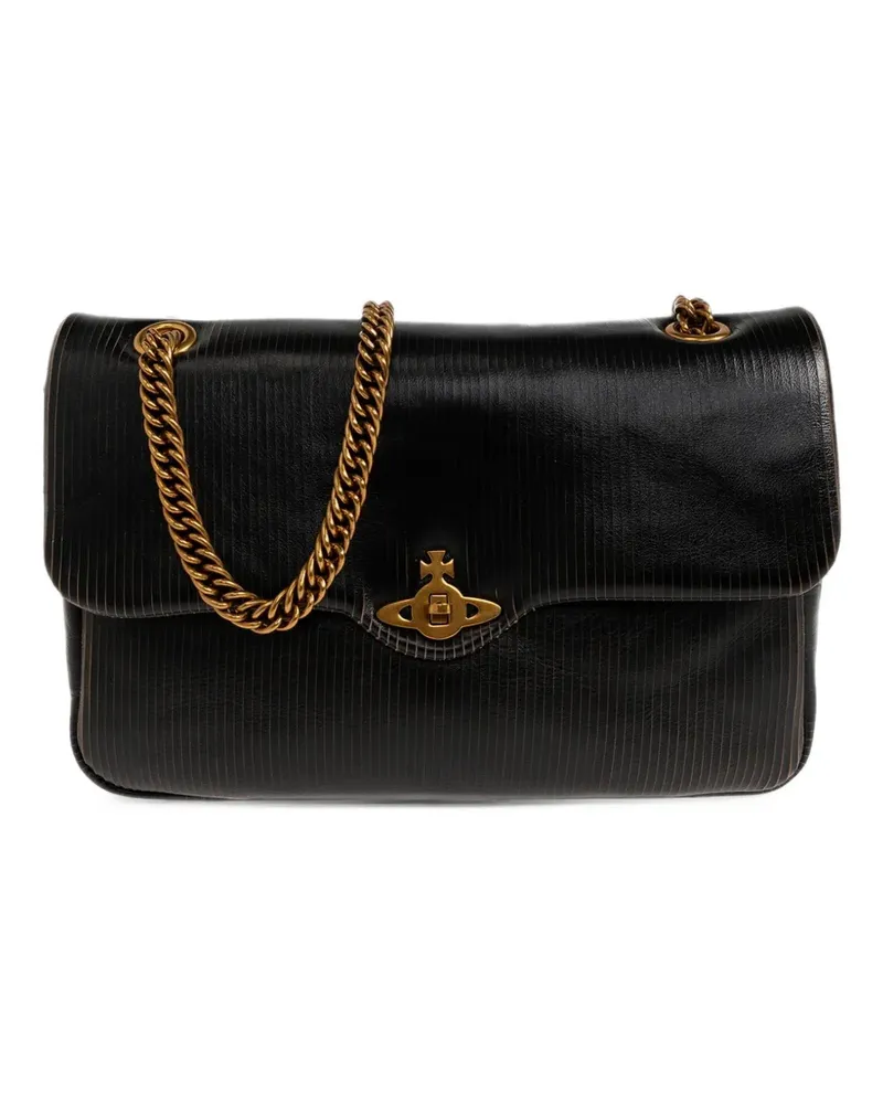 Vivienne Westwood Mittelgroße Anita Schultertasche - Schwarz Schwarz