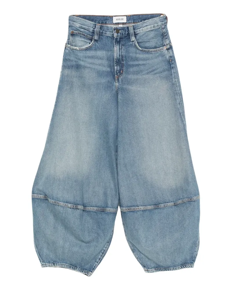 AGOLDE Lantern seam-detail jeans - Nude Nude