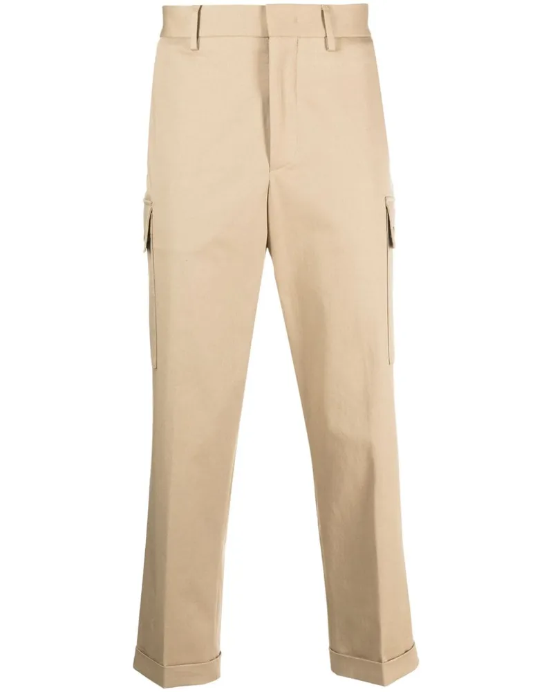 Etro Cropped-Cargohose mit Pegaso-Motiv - Nude Nude