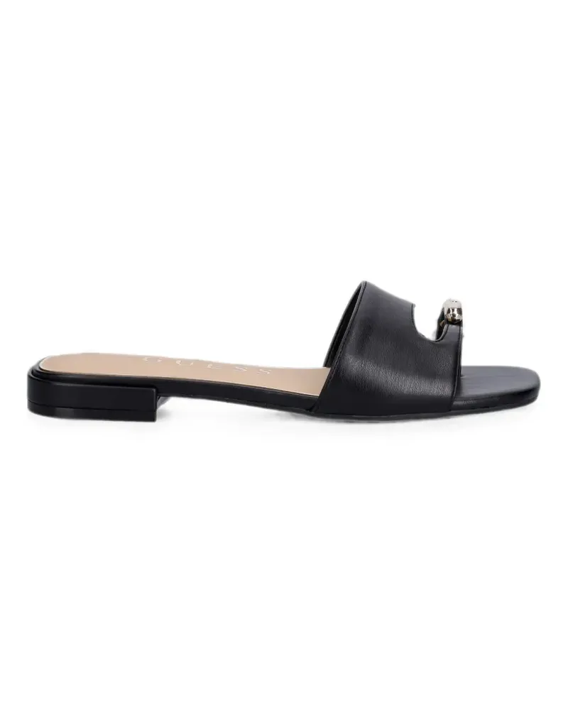 Guess Tablita logo-plaque sandals - Schwarz Schwarz