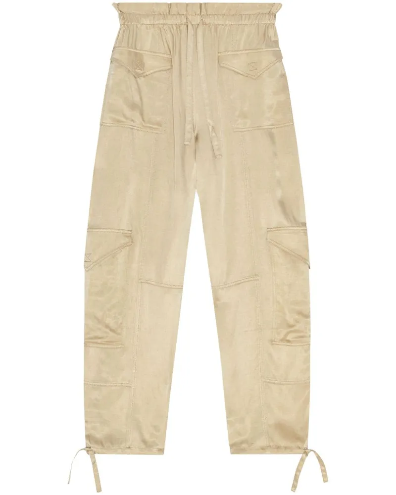 Ganni Hose mit elastischem Bund - Nude Nude