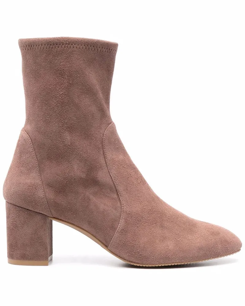 Stuart Weitzman Yuliana Stiefeletten aus Wildleder 60mm - Braun Braun