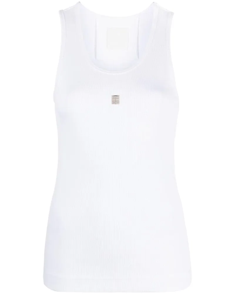 Givenchy Tanktop mit 4G-Schild - Weiß Weiß
