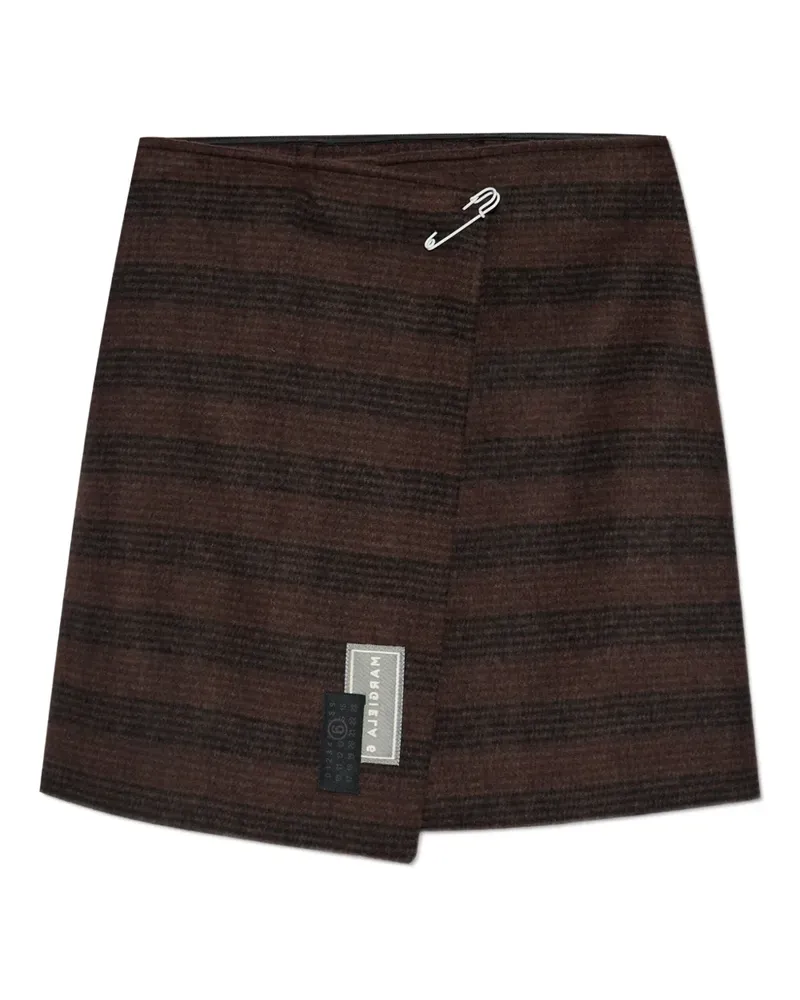Maison Margiela Asymmetrischer Minirock - Braun Braun