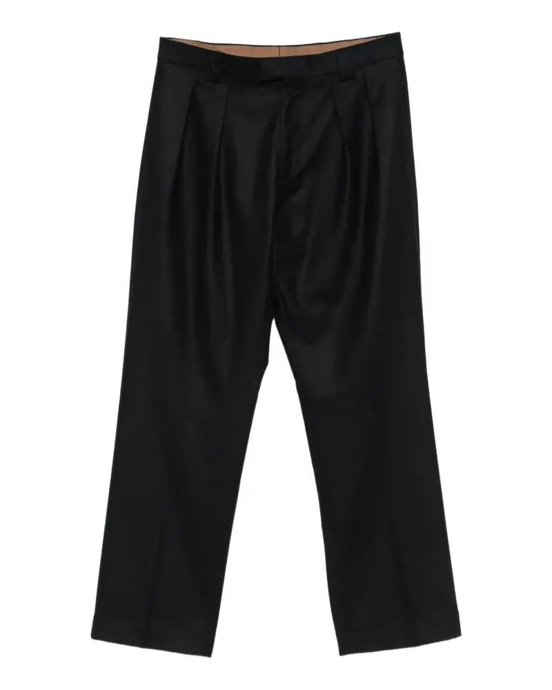 Berwich Hose mit Bundfalten - Schwarz Schwarz