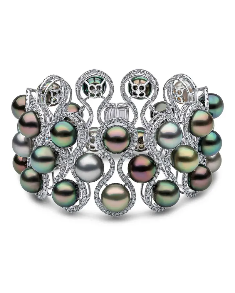 YOKO London Diamond Tahitiperlenarmband - Silber Silber