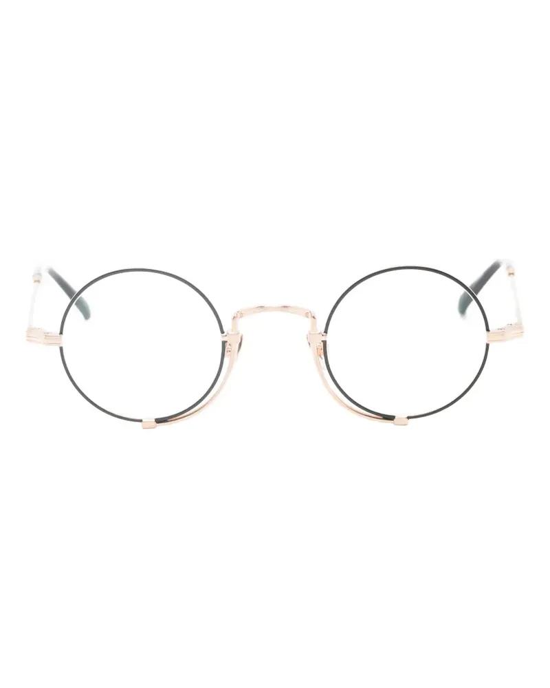 MATSUDA Brille mit rundem Gestell - Schwarz Schwarz