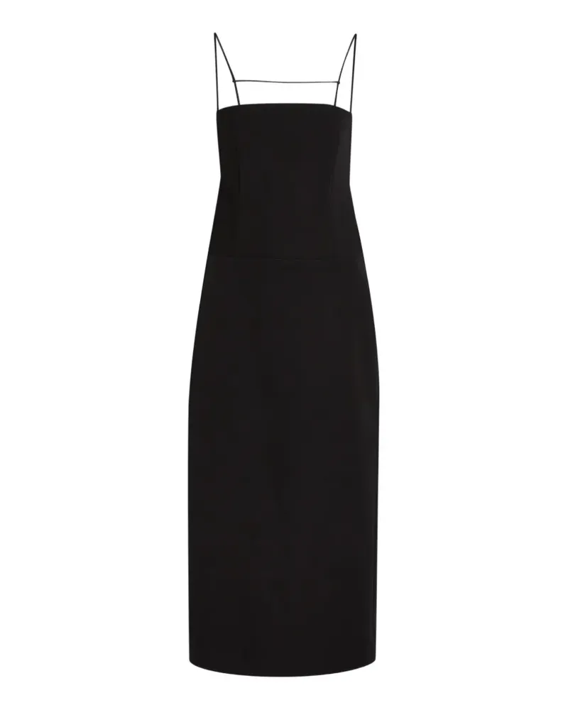 Calvin Klein spaghetti-strap midi dress - Schwarz Schwarz