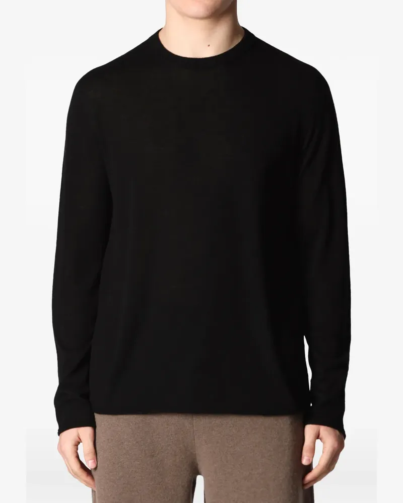 Roberto Collina Pullover mit rundem Ausschnitt - Schwarz Schwarz