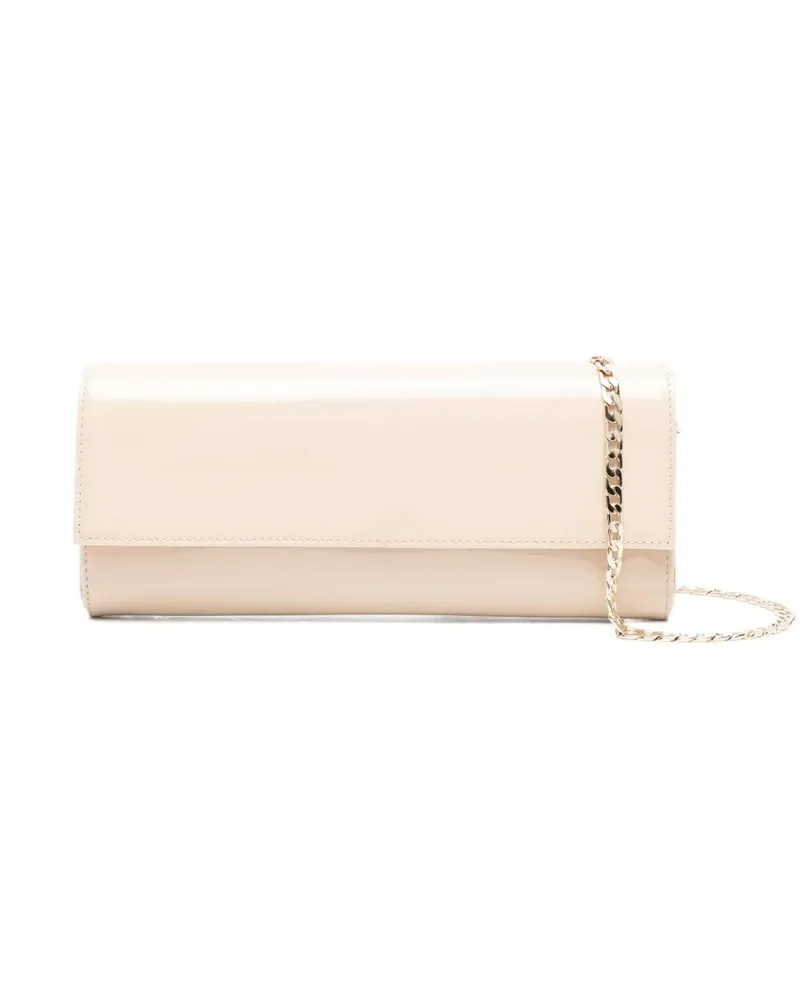 Aldo Castagna Clutch aus Lackleder - Nude Nude