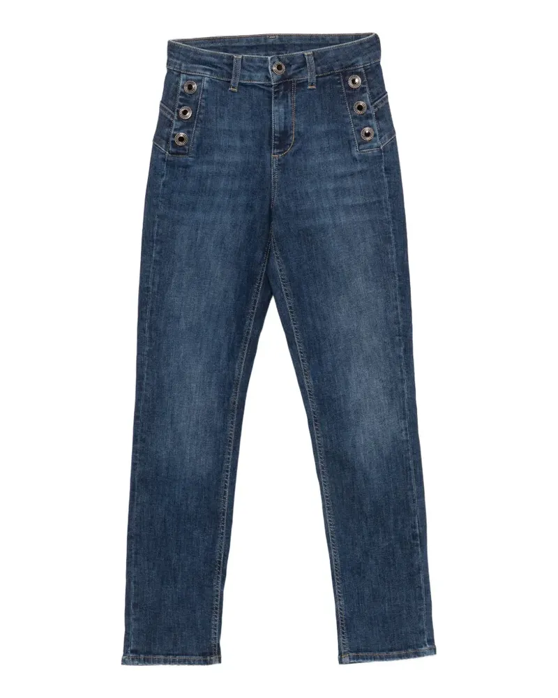 Liu Jo Jeans mit Knopfdetail - Blau Blau