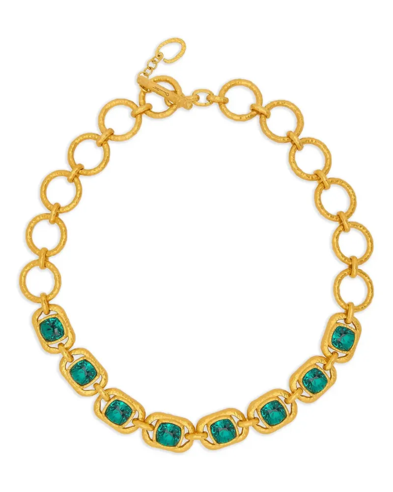 Oscar de la Renta Halskette mit Kristallen - Gold Gold