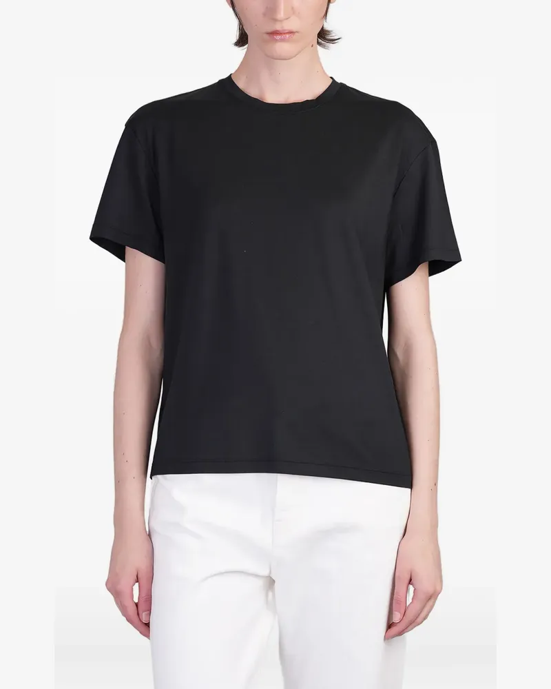 Totême T-Shirt mit Rundhalsausschnitt - Schwarz Schwarz