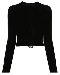 Ermanno Scervino Cardigan mit Kordelspitze Schwarz