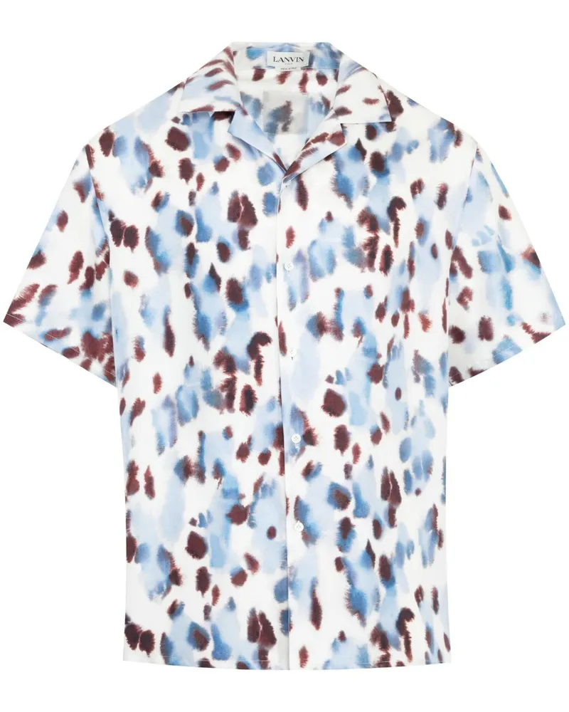 Lanvin Hemd mit abstraktem Print - Rot Rot