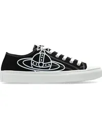 Vivienne Westwood Canvas-Sneakers mit Logo-Print Schwarz