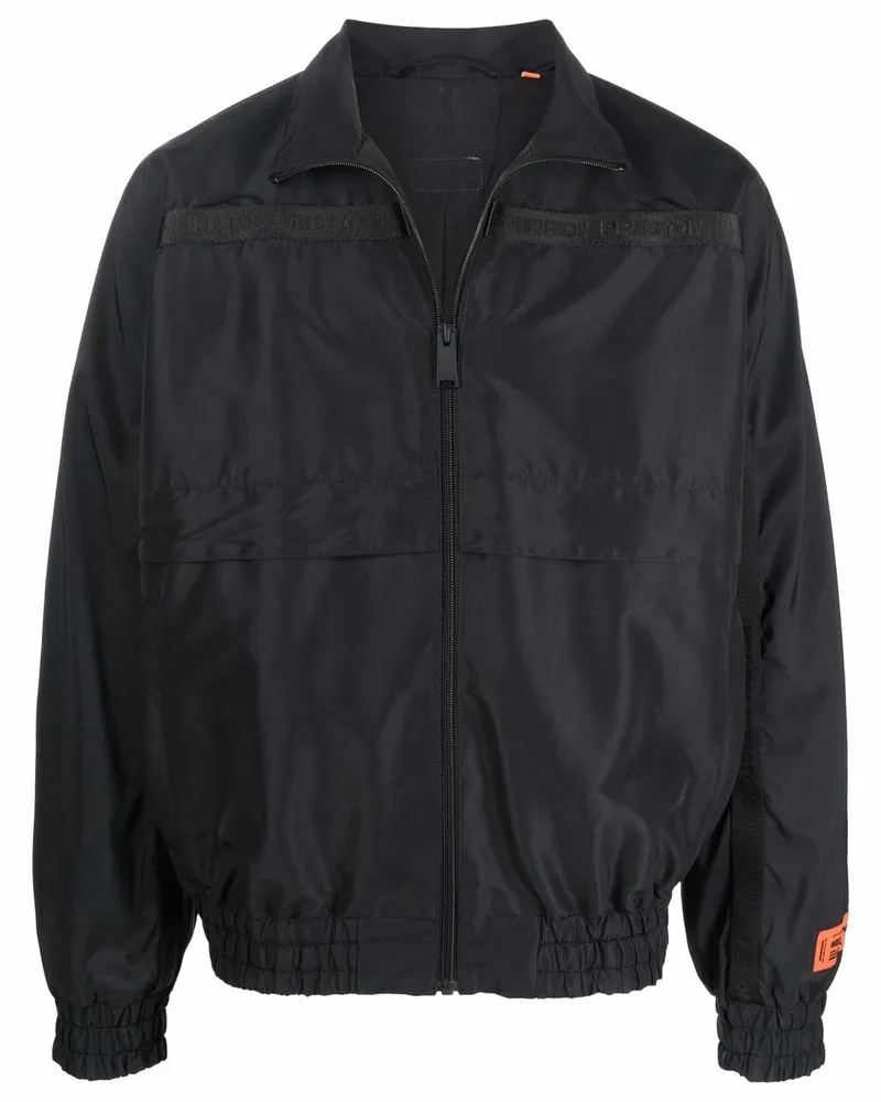 Heron Preston Bomberjacke mit Logo-Patch Schwarz