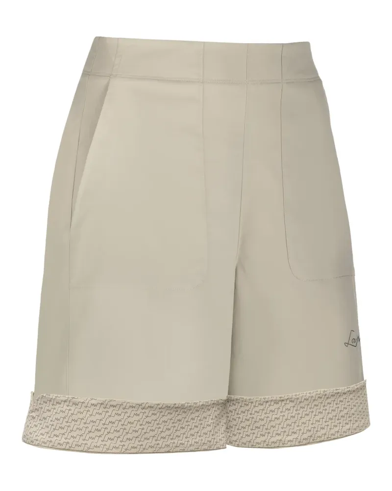 LaMunt logo-detail shorts - Nude Nude