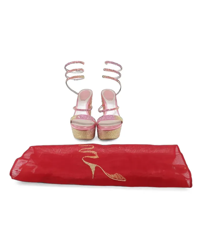 René Caovilla Cleo Tropical wrap sandals - Rosa Rosa