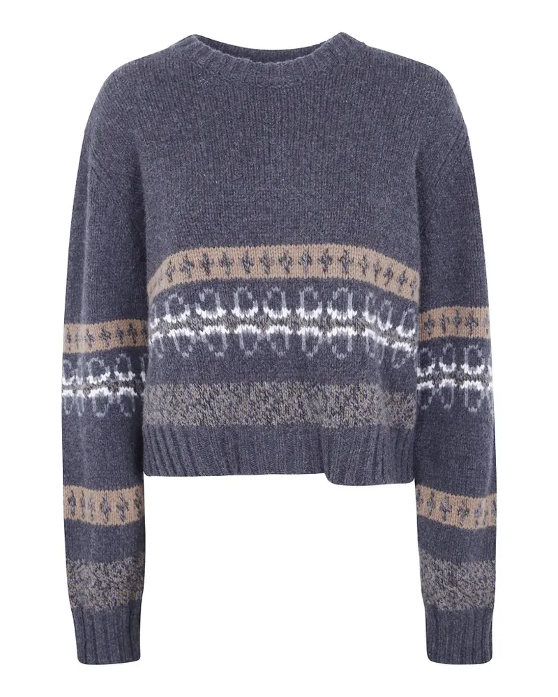 Nuur Pullover mit Fair-Isle-Strickmuster - Grau Grau