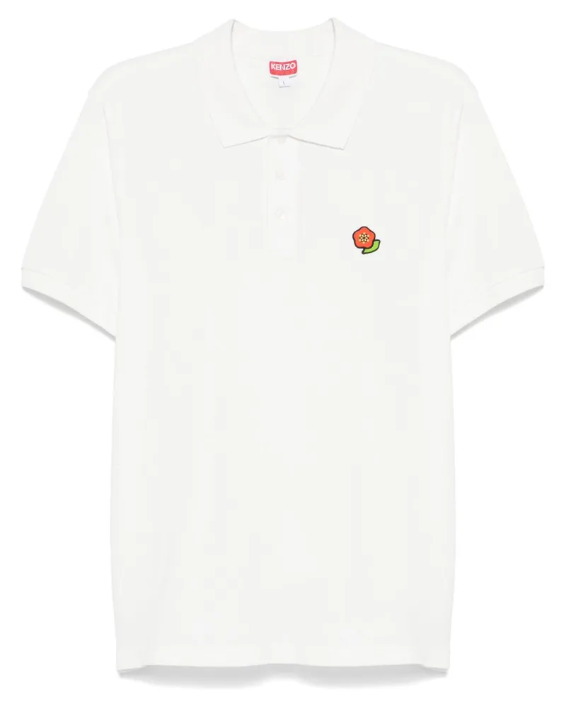 Kenzo Poloshirt mit Pop-Stickerei - Weiß Weiß