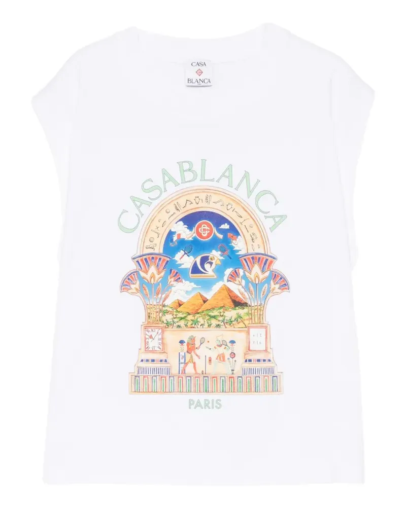 Casablanca Paris Egyptian Arch T-shirt - Weiß Weiß