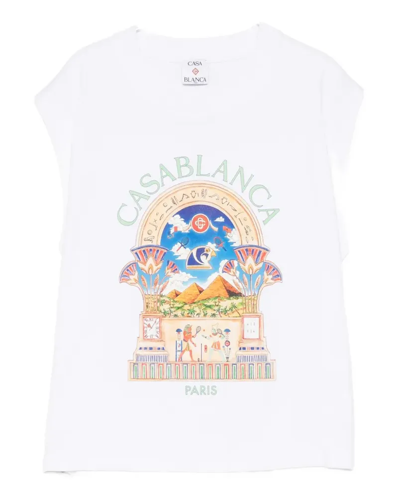Casablanca Paris Egyptian Arch T-shirt - Weiß Weiß