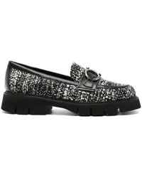 FESTA Milano Loafer aus Tweed Schwarz