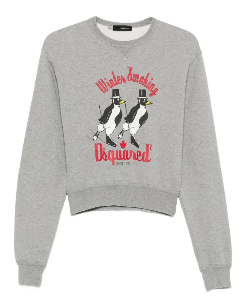 Dsquared2 2000s Sweatshirt mit grafischem Print - Grau Grau