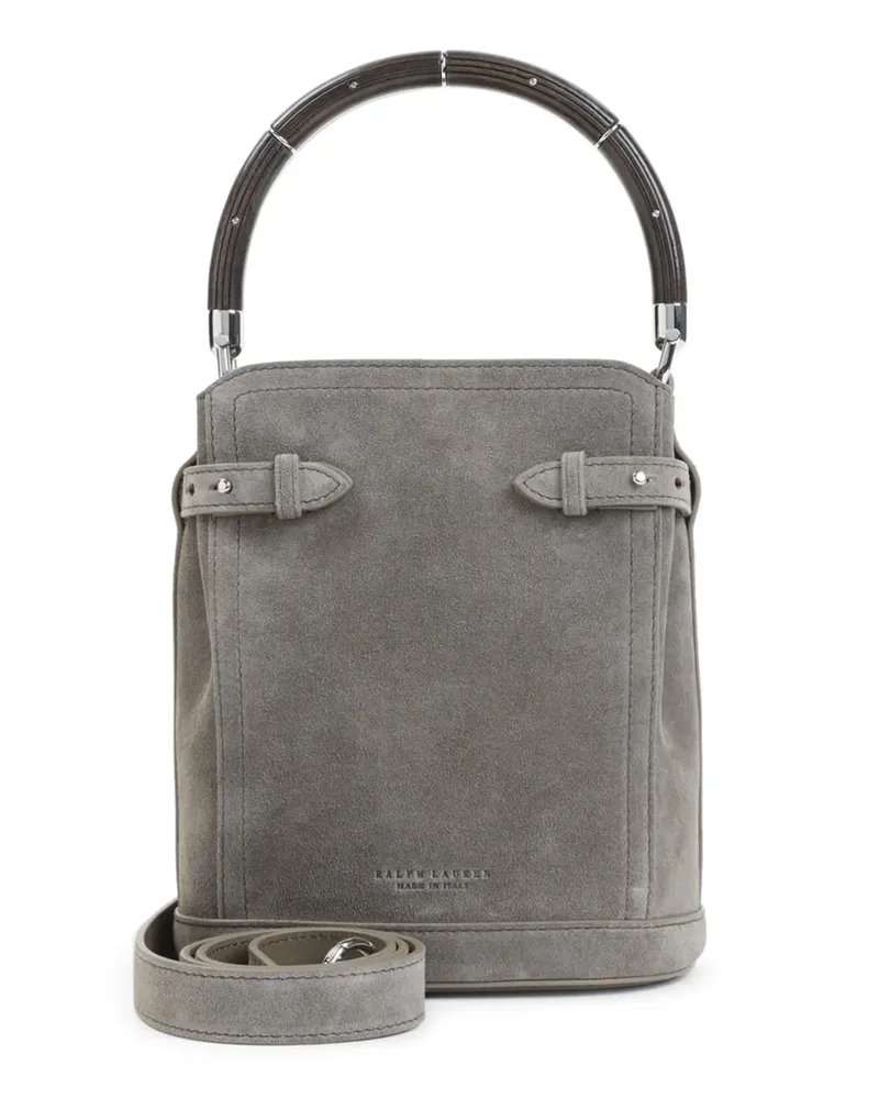 Ralph Lauren Beuteltasche aus Wildleder mit abnehmbarem Riemen - Grau Grau