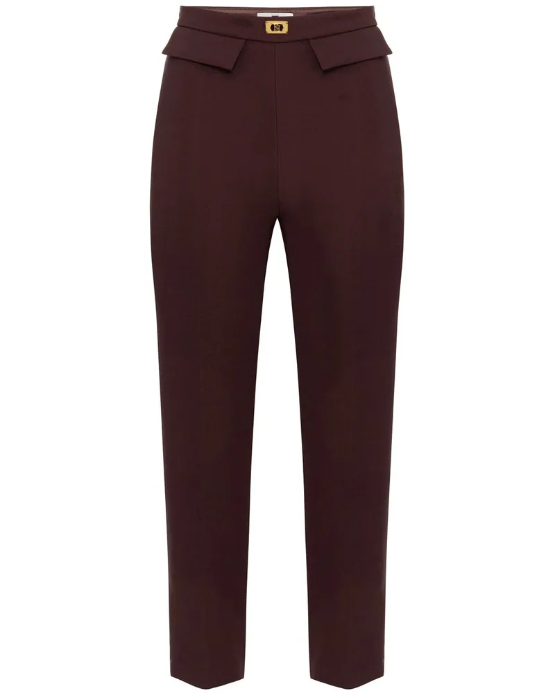 Elisabetta Franchi Schmale Hose - Braun Braun